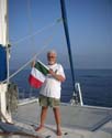 35 Raising Italian flag